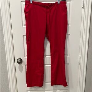 Peaches Uniforms Red Relaxed Scrub Pants
